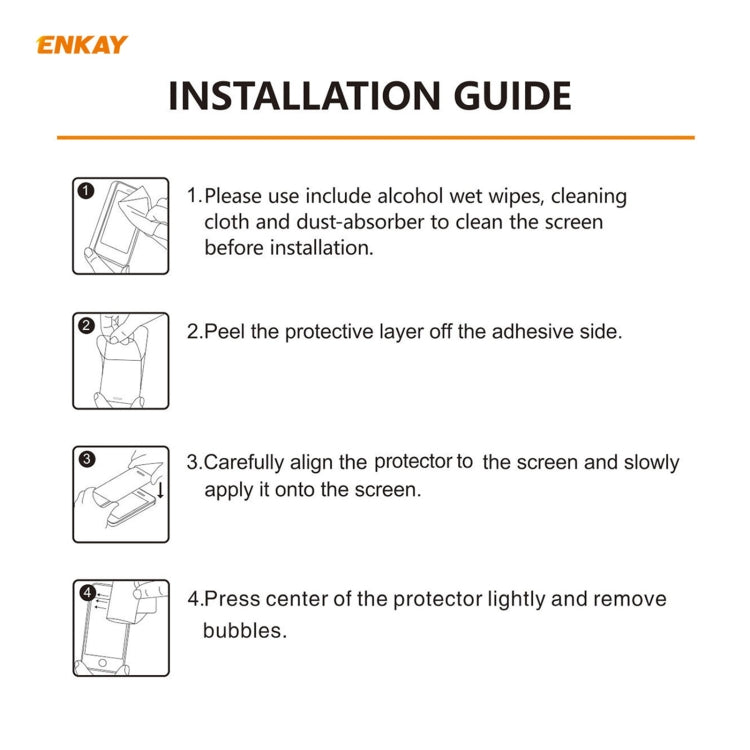 ENKAY Hat-Prince 0.33mm 9H Surface Hardness 2.5D Explosion-proof Tempered Glass Protector Film for Huawei MatePad T 8 / Honor Tablet X7, 1 PCS, 2 PCS