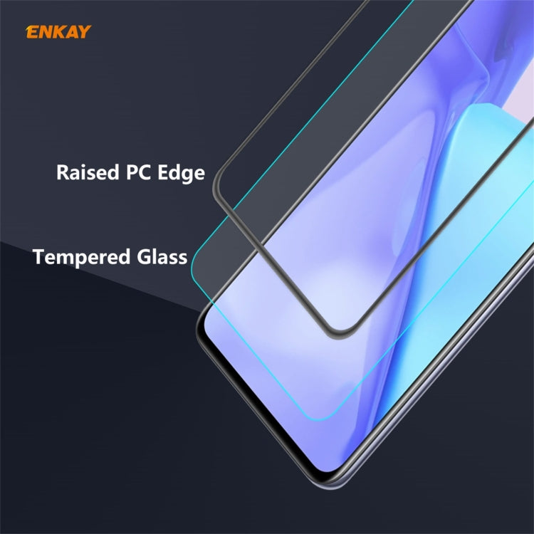5 PCS ENKAY Hat-Prince Anti-drop Full Glue Tempered Glass Full Screen Film Anti-fall Protector, For OnePlus 9, For OnePlus 9R