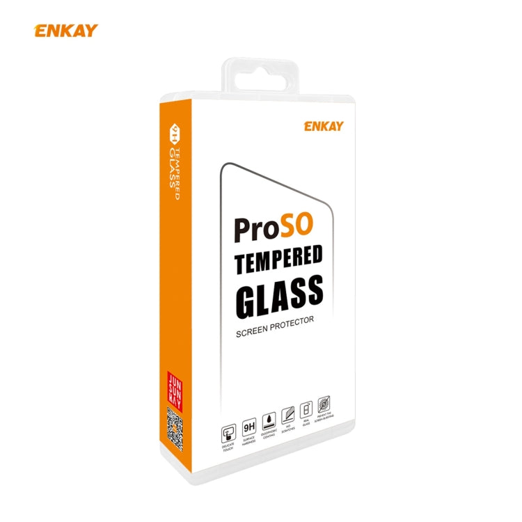 5 PCS ENKAY Hat-Prince Anti-drop Full Glue Tempered Glass Full Screen Film Anti-fall Protector, For OnePlus 9, For OnePlus 9R