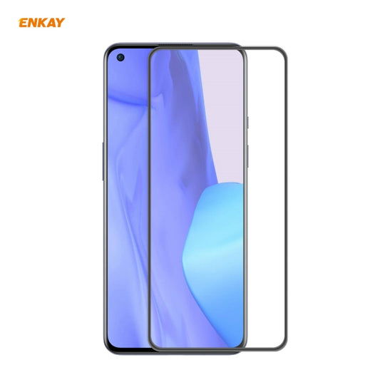 Film de protection plein écran en verre trempé ENKAY Hat-Prince Anti-chute, pour OnePlus 9, pour OnePlus 9R