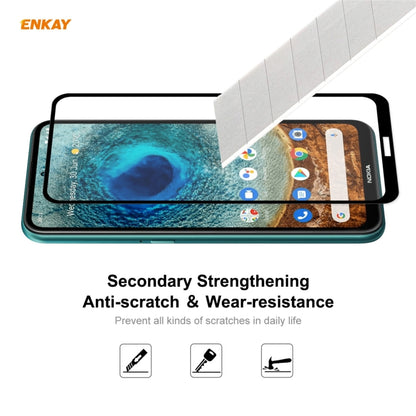 ENKAY Hat-Prince Full Glue 0.26mm 9H 2.5D Tempered Glass Full Coverage Film, For Nokia X10 / X20, For Xiaomi Poco M3 Pro / Redmi Note 10 5G