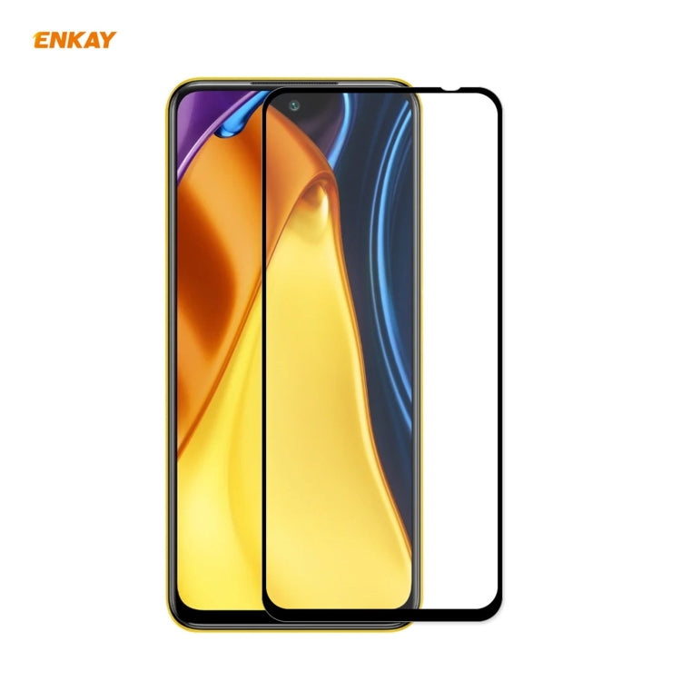 ENKAY Hat-Prince Full Glue 0.26mm 9H 2.5D Tempered Glass Full Coverage Film, For Nokia X10 / X20, For Xiaomi Poco M3 Pro / Redmi Note 10 5G