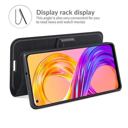 For OPPO Realme 8 / 8 Pro 4G Litchi Texture Horizontal Flip Protective Case with Holder & Card Slots & Wallet, For OPPO Realme 8