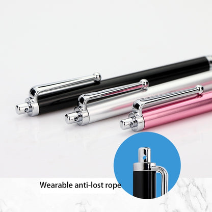 AT-19 Silver Fiber Pen Tip Stylus Capacitive Pen Mobile Phone Tablet Universal Touch Pen