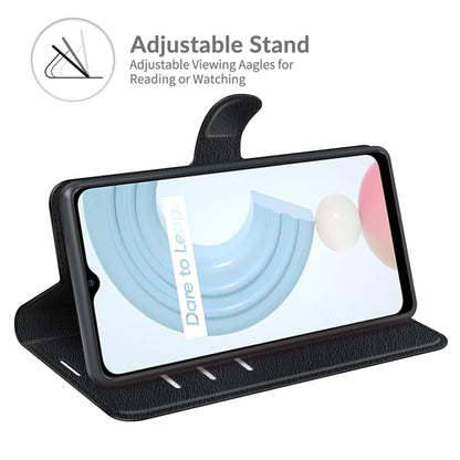 For OPPO Realme C21 Litchi Texture Horizontal Flip Protective Case with Holder & Card Slots & Wallet, For OPPO Realme C21
