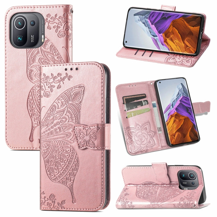 Butterfly Love Flowers Embossed Horizontal Flip Leather Case with Holder & Card Slots & Wallet & Lanyard, For Xiaomi Mi 11 Ultra, For Xiaomi Mi 11 Pro, For Samsung Galaxy S21 FE, For Samsung Galaxy A22 5G, For Samsung Galaxy A22 4G, For Motorola Moto G...