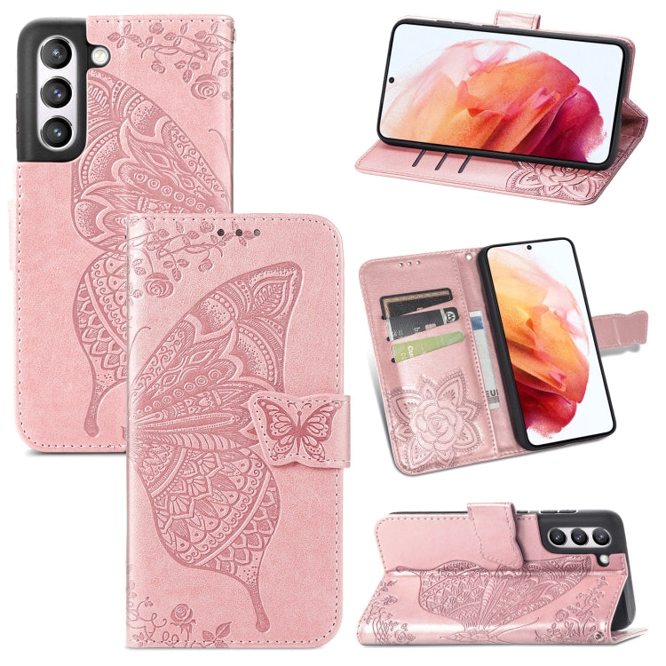 Butterfly Love Flowers Embossed Horizontal Flip Leather Case with Holder & Card Slots & Wallet & Lanyard, For Xiaomi Mi 11 Ultra, For Xiaomi Mi 11 Pro, For Samsung Galaxy S21 FE, For Samsung Galaxy A22 5G, For Samsung Galaxy A22 4G, For Motorola Moto G...