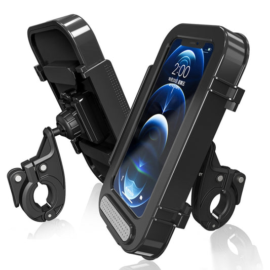Support de téléphone de vélo étanche pour moto, boîtier de guidon pour téléphone portable de 4,7 à 6,8 pouces, support de vélo étanche
