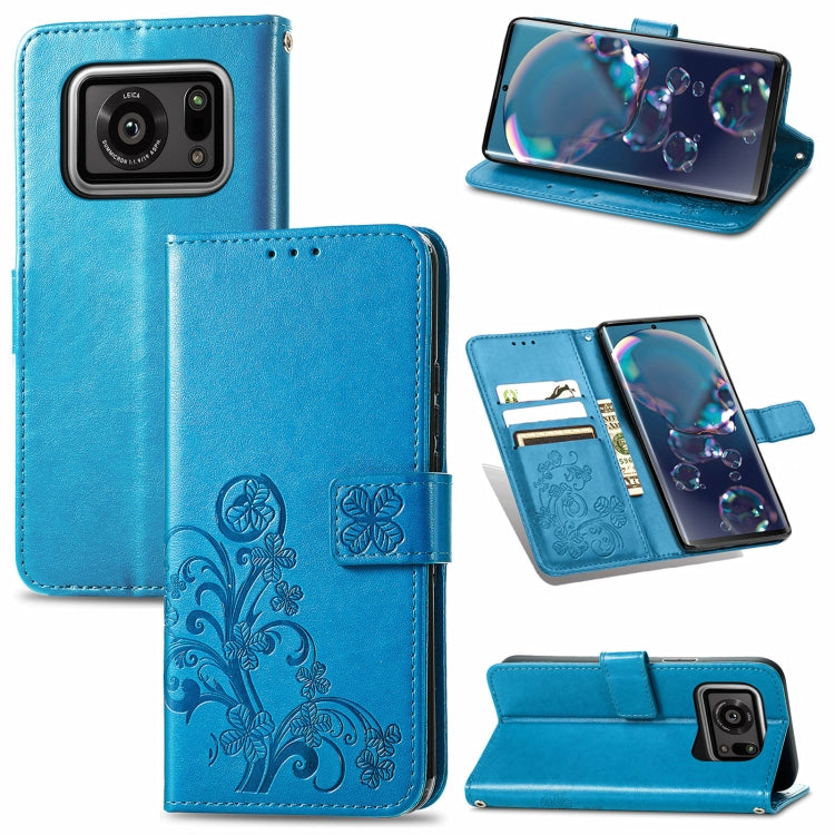 Four-leaf Clasp Embossed Buckle Mobile Phone Protection Leather Case with Lanyard & Card Slot & Wallet & Bracket Function, For Sony Xperia Ace II, For Sony Xperia 10 III, For Sony Xperia 1 III, For ZTE Axon 30 Ultra 5G, For Sharp R6                    ...