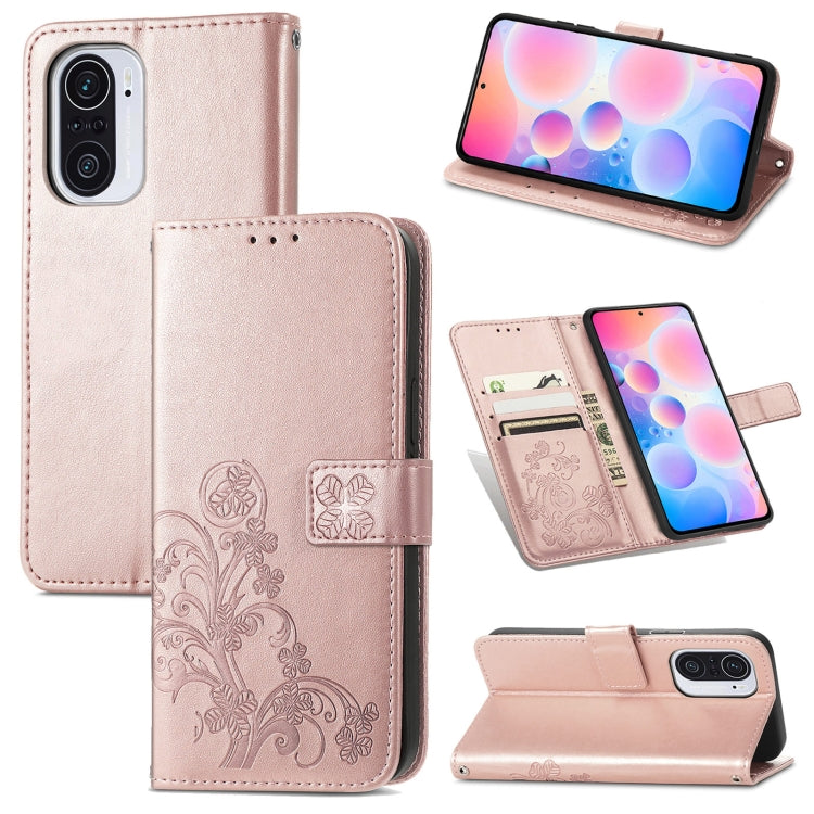 Four-leaf Clasp Embossed Buckle Mobile Phone Protection Leather Case with Lanyard & Card Slot & Wallet & Bracket Function, For Sony Xperia Ace II, For Sony Xperia 10 III, For Sony Xperia 1 III, For ZTE Axon 30 Ultra 5G, For Sharp R6                    ...