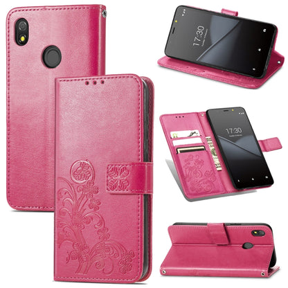 Four-leaf Clasp Embossed Buckle Mobile Phone Protection Leather Case with Lanyard & Card Slot & Wallet & Bracket Function, For Sony Xperia Ace II, For Sony Xperia 10 III, For Sony Xperia 1 III, For ZTE Axon 30 Ultra 5G, For Sharp R6                    ...