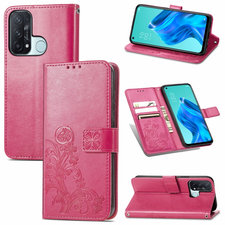 Four-leaf Clasp Embossed Buckle Mobile Phone Protection Leather Case with Lanyard & Card Slot & Wallet & Bracket Function, For Sony Xperia Ace II, For Sony Xperia 10 III, For Sony Xperia 1 III, For ZTE Axon 30 Ultra 5G, For Sharp R6                    ...