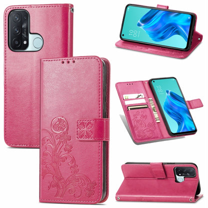 Four-leaf Clasp Embossed Buckle Mobile Phone Protection Leather Case with Lanyard & Card Slot & Wallet & Bracket Function, For Sony Xperia Ace II, For Sony Xperia 10 III, For Sony Xperia 1 III, For ZTE Axon 30 Ultra 5G, For Sharp R6                    ...