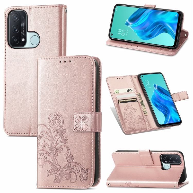 Four-leaf Clasp Embossed Buckle Mobile Phone Protection Leather Case with Lanyard & Card Slot & Wallet & Bracket Function, For Sony Xperia Ace II, For Sony Xperia 10 III, For Sony Xperia 1 III, For ZTE Axon 30 Ultra 5G, For Sharp R6                    ...