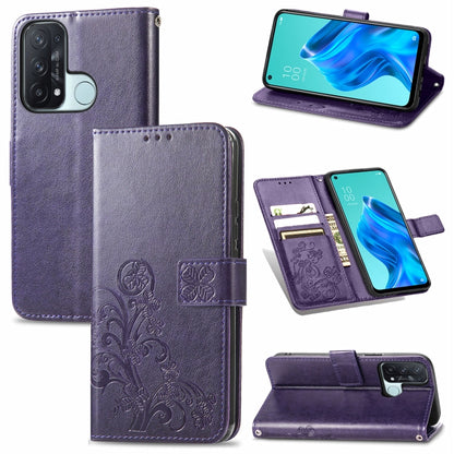 Four-leaf Clasp Embossed Buckle Mobile Phone Protection Leather Case with Lanyard & Card Slot & Wallet & Bracket Function, For Sony Xperia Ace II, For Sony Xperia 10 III, For Sony Xperia 1 III, For ZTE Axon 30 Ultra 5G, For Sharp R6                    ...