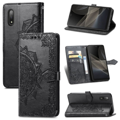 Mandala Flower Embossed Horizontal Flip Leather Case with Bracket / Card Slot / Wallet / Lanyard, For Nokia X10, For Sony Xperia Ace II, For TECNO Pop 3, For Sharp R6, For ZTE 30 Ultra 5G, For ZTE Libero 5G, For TECNO SPARK 6