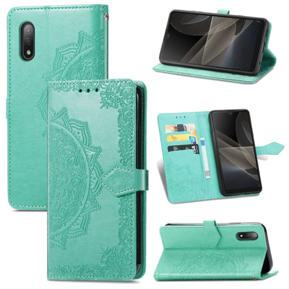 Mandala Flower Embossed Horizontal Flip Leather Case with Bracket / Card Slot / Wallet / Lanyard, For Nokia X10, For Sony Xperia Ace II, For TECNO Pop 3, For Sharp R6, For ZTE 30 Ultra 5G, For ZTE Libero 5G, For TECNO SPARK 6