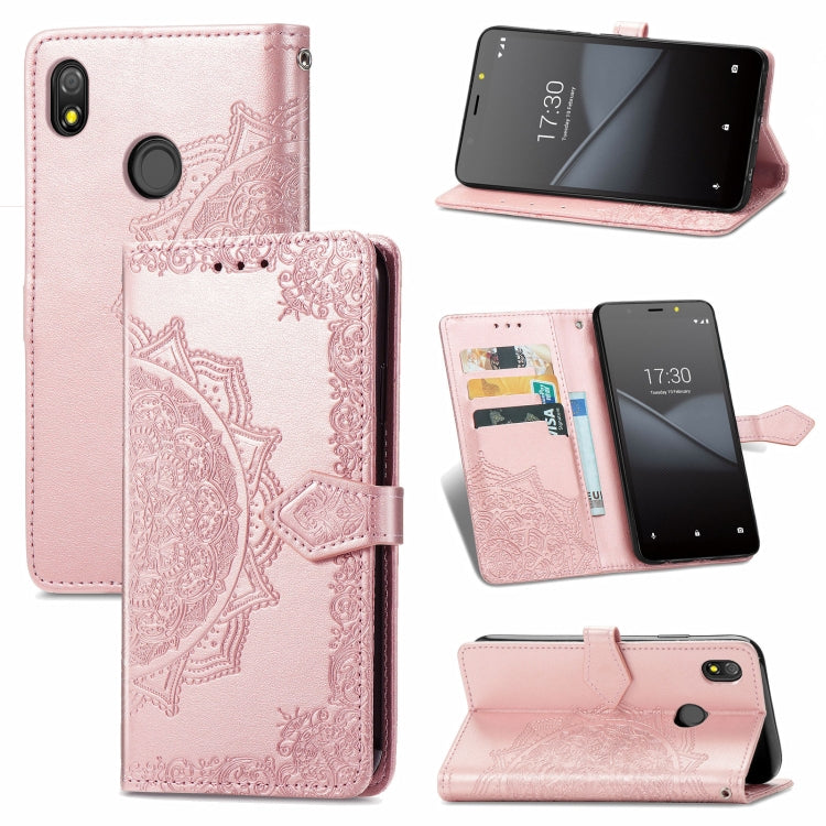 Mandala Flower Embossed Horizontal Flip Leather Case with Bracket / Card Slot / Wallet / Lanyard, For Nokia X10, For Sony Xperia Ace II, For TECNO Pop 3, For Sharp R6, For ZTE 30 Ultra 5G, For ZTE Libero 5G, For TECNO SPARK 6