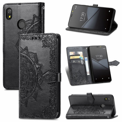 Mandala Flower Embossed Horizontal Flip Leather Case with Bracket / Card Slot / Wallet / Lanyard, For Nokia X10, For Sony Xperia Ace II, For TECNO Pop 3, For Sharp R6, For ZTE 30 Ultra 5G, For ZTE Libero 5G, For TECNO SPARK 6