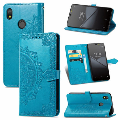 Mandala Flower Embossed Horizontal Flip Leather Case with Bracket / Card Slot / Wallet / Lanyard, For Nokia X10, For Sony Xperia Ace II, For TECNO Pop 3, For Sharp R6, For ZTE 30 Ultra 5G, For ZTE Libero 5G, For TECNO SPARK 6