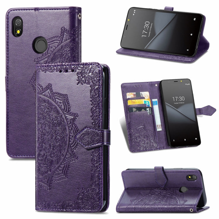Mandala Flower Embossed Horizontal Flip Leather Case with Bracket / Card Slot / Wallet / Lanyard, For Nokia X10, For Sony Xperia Ace II, For TECNO Pop 3, For Sharp R6, For ZTE 30 Ultra 5G, For ZTE Libero 5G, For TECNO SPARK 6
