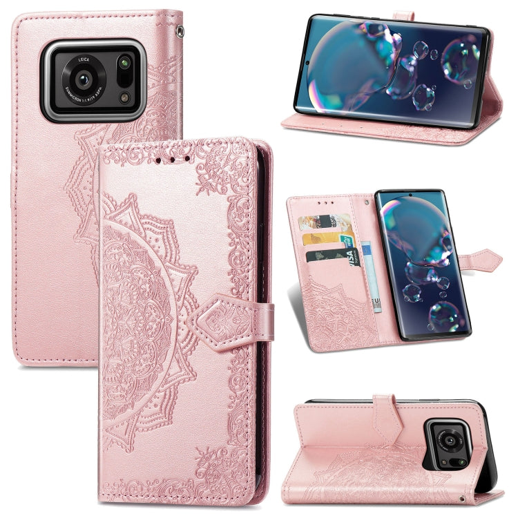 Mandala Flower Embossed Horizontal Flip Leather Case with Bracket / Card Slot / Wallet / Lanyard, For Nokia X10, For Sony Xperia Ace II, For TECNO Pop 3, For Sharp R6, For ZTE 30 Ultra 5G, For ZTE Libero 5G, For TECNO SPARK 6