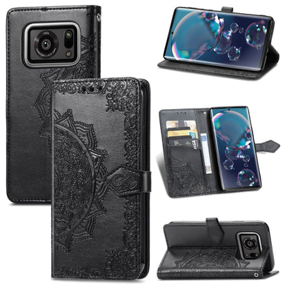 Mandala Flower Embossed Horizontal Flip Leather Case with Bracket / Card Slot / Wallet / Lanyard, For Nokia X10, For Sony Xperia Ace II, For TECNO Pop 3, For Sharp R6, For ZTE 30 Ultra 5G, For ZTE Libero 5G, For TECNO SPARK 6