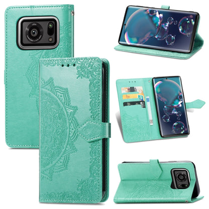 Mandala Flower Embossed Horizontal Flip Leather Case with Bracket / Card Slot / Wallet / Lanyard, For Nokia X10, For Sony Xperia Ace II, For TECNO Pop 3, For Sharp R6, For ZTE 30 Ultra 5G, For ZTE Libero 5G, For TECNO SPARK 6