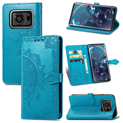 Mandala Flower Embossed Horizontal Flip Leather Case with Bracket / Card Slot / Wallet / Lanyard, For Nokia X10, For Sony Xperia Ace II, For TECNO Pop 3, For Sharp R6, For ZTE 30 Ultra 5G, For ZTE Libero 5G, For TECNO SPARK 6
