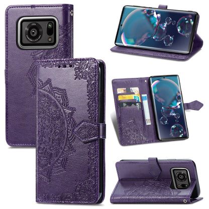 Mandala Flower Embossed Horizontal Flip Leather Case with Bracket / Card Slot / Wallet / Lanyard, For Nokia X10, For Sony Xperia Ace II, For TECNO Pop 3, For Sharp R6, For ZTE 30 Ultra 5G, For ZTE Libero 5G, For TECNO SPARK 6