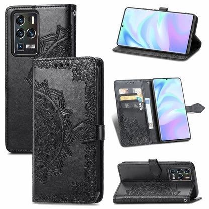 Mandala Flower Embossed Horizontal Flip Leather Case with Bracket / Card Slot / Wallet / Lanyard, For Nokia X10, For Sony Xperia Ace II, For TECNO Pop 3, For Sharp R6, For ZTE 30 Ultra 5G, For ZTE Libero 5G, For TECNO SPARK 6