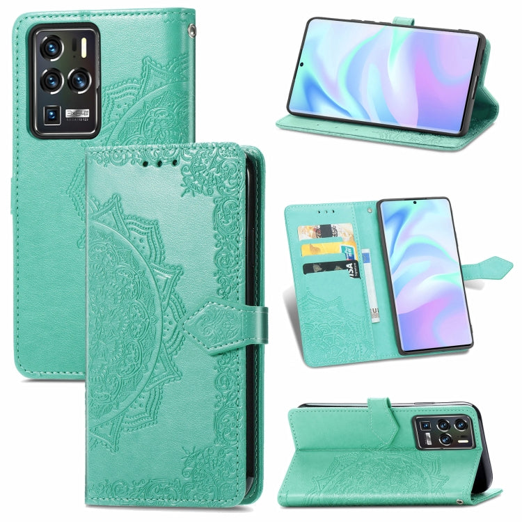 Mandala Flower Embossed Horizontal Flip Leather Case with Bracket / Card Slot / Wallet / Lanyard, For Nokia X10, For Sony Xperia Ace II, For TECNO Pop 3, For Sharp R6, For ZTE 30 Ultra 5G, For ZTE Libero 5G, For TECNO SPARK 6