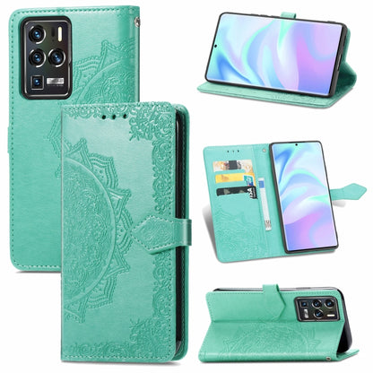 Mandala Flower Embossed Horizontal Flip Leather Case with Bracket / Card Slot / Wallet / Lanyard, For Nokia X10, For Sony Xperia Ace II, For TECNO Pop 3, For Sharp R6, For ZTE 30 Ultra 5G, For ZTE Libero 5G, For TECNO SPARK 6