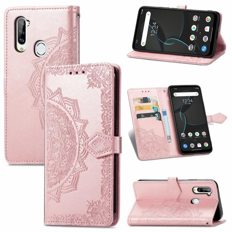 Mandala Flower Embossed Horizontal Flip Leather Case with Bracket / Card Slot / Wallet / Lanyard, For Nokia X10, For Sony Xperia Ace II, For TECNO Pop 3, For Sharp R6, For ZTE 30 Ultra 5G, For ZTE Libero 5G, For TECNO SPARK 6