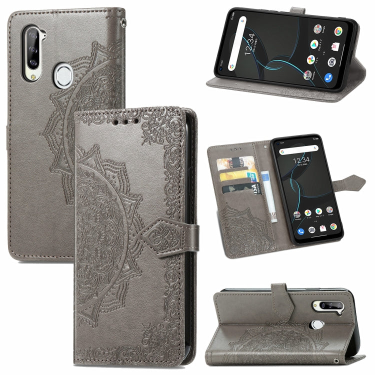 Mandala Flower Embossed Horizontal Flip Leather Case with Bracket / Card Slot / Wallet / Lanyard, For Nokia X10, For Sony Xperia Ace II, For TECNO Pop 3, For Sharp R6, For ZTE 30 Ultra 5G, For ZTE Libero 5G, For TECNO SPARK 6