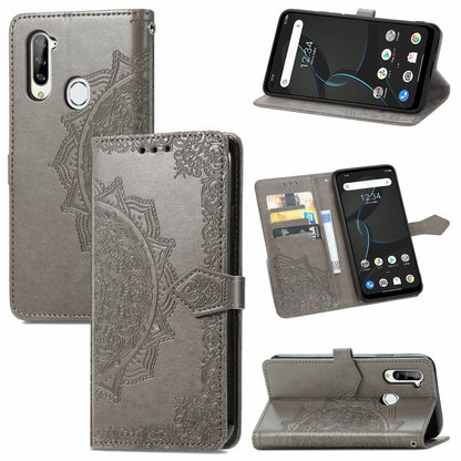 Mandala Flower Embossed Horizontal Flip Leather Case with Bracket / Card Slot / Wallet / Lanyard, For Nokia X10, For Sony Xperia Ace II, For TECNO Pop 3, For Sharp R6, For ZTE 30 Ultra 5G, For ZTE Libero 5G, For TECNO SPARK 6