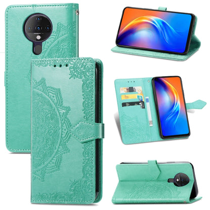 Mandala Flower Embossed Horizontal Flip Leather Case with Bracket / Card Slot / Wallet / Lanyard, For Nokia X10, For Sony Xperia Ace II, For TECNO Pop 3, For Sharp R6, For ZTE 30 Ultra 5G, For ZTE Libero 5G, For TECNO SPARK 6