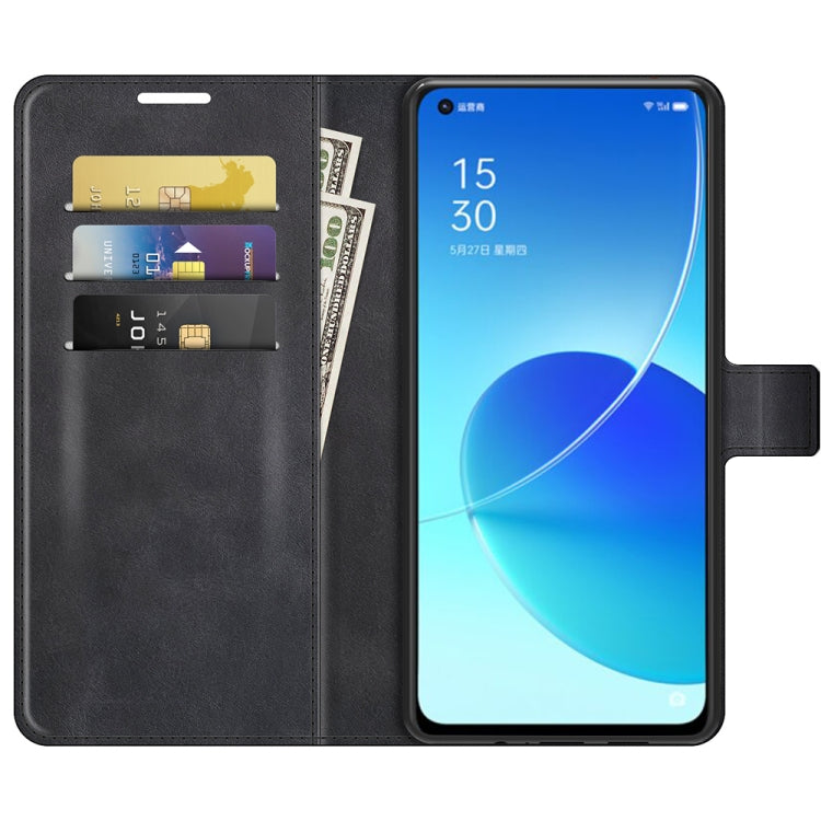 Retro Calf Pattern Buckle Horizontal Flip Leather Case with Holder & Card Slots & Wallet, For OPPO Reno6 5G, For OPPO Reno6 Pro 5G, For OPPO Realme C11 2021, For TCL 20S / 20 5G /20L / 20L+, For Samsung Galaxy A03s 164mm, For Sharp Aquos R6            ...
