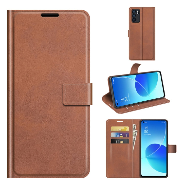 Retro Calf Pattern Buckle Horizontal Flip Leather Case with Holder & Card Slots & Wallet, For OPPO Reno6 5G, For OPPO Reno6 Pro 5G, For OPPO Realme C11 2021, For TCL 20S / 20 5G /20L / 20L+, For Samsung Galaxy A03s 164mm, For Sharp Aquos R6            ...