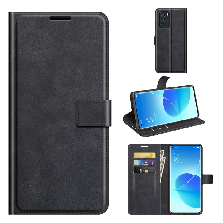 Retro Calf Pattern Buckle Horizontal Flip Leather Case with Holder & Card Slots & Wallet, For OPPO Reno6 5G, For OPPO Reno6 Pro 5G, For OPPO Realme C11 2021, For TCL 20S / 20 5G /20L / 20L+, For Samsung Galaxy A03s 164mm, For Sharp Aquos R6            ...