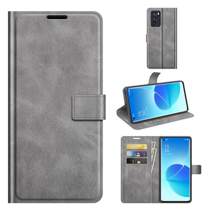 Retro Calf Pattern Buckle Horizontal Flip Leather Case with Holder & Card Slots & Wallet, For OPPO Reno6 5G, For OPPO Reno6 Pro 5G, For OPPO Realme C11 2021, For TCL 20S / 20 5G /20L / 20L+, For Samsung Galaxy A03s 164mm, For Sharp Aquos R6            ...