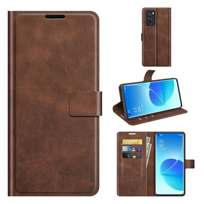 Retro Calf Pattern Buckle Horizontal Flip Leather Case with Holder & Card Slots & Wallet, For OPPO Reno6 5G, For OPPO Reno6 Pro 5G, For OPPO Realme C11 2021, For TCL 20S / 20 5G /20L / 20L+, For Samsung Galaxy A03s 164mm, For Sharp Aquos R6            ...