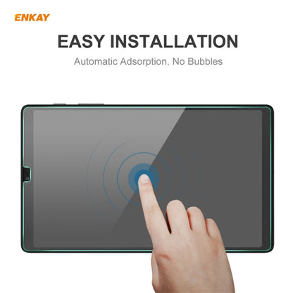 For Samsung Galaxy Tab A7 Lite 8.7 T220 / T225 ENKAY Hat-Prince 0.33mm 9H Surface Hardness 2.5D Explosion-proof Tempered Glass Protector Film, 1 PCS, 2 PCS