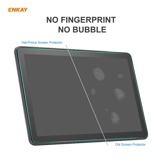 Pour Amazon Fire HD 10 / HD 10 Plus 2021 ENKAY Hat-Prince Film de protection en verre trempé antidéflagrant 2.5D, dureté de surface 9H, 0.33mm, 1 pièce, 2 pièces