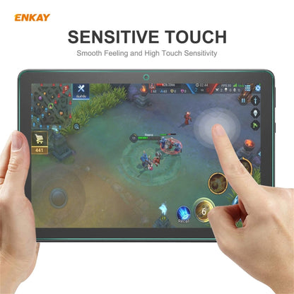 For Amazon Fire HD 10 / HD 10 Plus 2021 ENKAY Hat-Prince 0.33mm 9H Surface Hardness 2.5D Explosion-proof Tempered Glass Protector Film, 1 PCS, 2 PCS