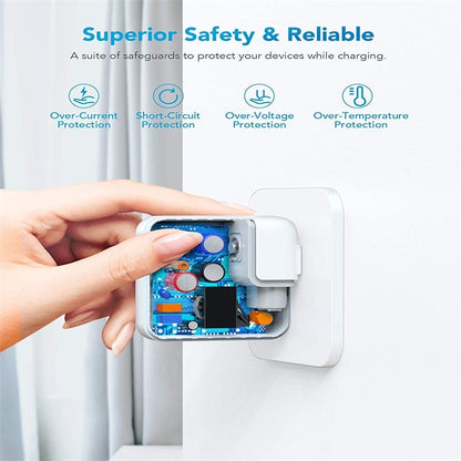 30W USB-C / Type-C Laptop Portable Power Adapter with 1.8m USB-C / Type-C to USB-C / Type-C Charging Cable,, 30W UK Plug, 30W AU Plug, 30W US Plug, 30W EU Plug