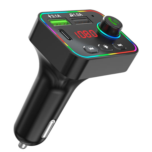 F4 Lecteur MP3 de Voiture Transmetteur FM Rétroéclairage Coloré Chargeur USB Double USB Accessoires de Voiture, F4
