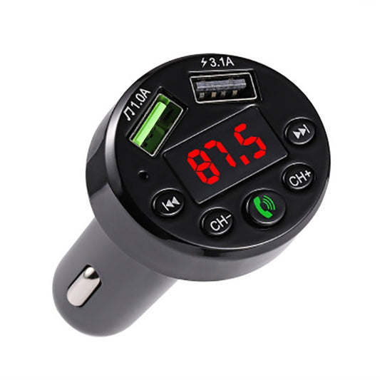 Transmetteur FM MP3 voiture double USB mains libres E6, E6