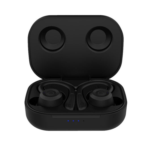 T20 TWS Bluetooth Hooks Wireless Sports Headphones with Charging Box IPX6 Waterproof Noise-cancelling Earphones