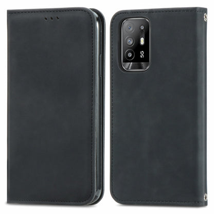 Retro Skin Feel Business Magnetic Horizontal Flip Leather Case With Holder & Card Slots & Wallet & Photo Frame, For OPPO A94 5G, For OPPO A54 5G, For OPPO Reno 5 5G, For OPPO Reno 5 5G X3 Lite, For OPPO Realme C21, For OPPO Realme GT 5G, For Meizu 18
